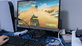 Testing Battlefield 2042 on PS5 with keyboard mouse through XIM Apex and Beloader