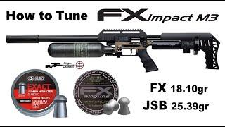 LEARN the M3 in 5 MINUTES (FX  Impact M3 Tuning Guide) plus JSB/FX 18.1gr & 25.39gr Tunes!