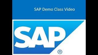 SAP Demo Class Video ( Sri Bharathi Technologies)