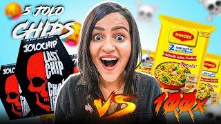 5 JOLOCHIP  vs 100 MAGGI || क्या होगा इनको मिक्स करने से