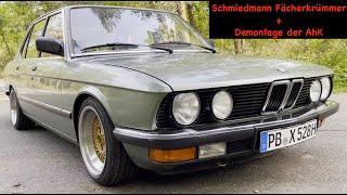 BMW E28 528i - Montage Schmiedmann Fächerkrümmer + Soundcheck / Demontage Ahk