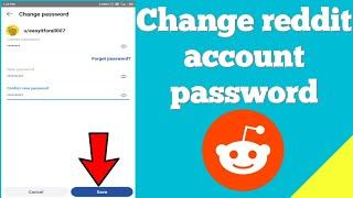 How to change reddit account password ?