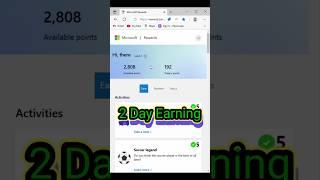 Microsoft Reward  2899 points 2days earning#shorts #viral