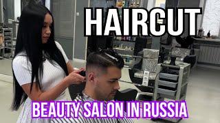 Beautiful girl stylist cutting her hair | ASMR in my Life