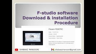 Flexem F studio software Download & installation Procedure for FE6070C HMI |Tutorial|@simautomation