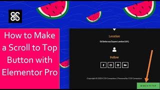 How to Create a Scroll to Top Button with Elementor Pro in Just a Couple Minutes