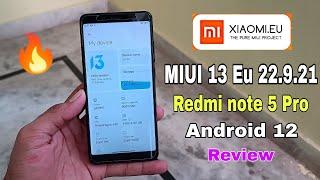 MIUI Xiaomi.Eu | 22.9.21 Beta | Android 12 ! Redmi Note 5 pro ! Best Rom , Full Review #whyred  