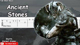 Skyrim - Ancient Stones Guitar Tutorial | TAB