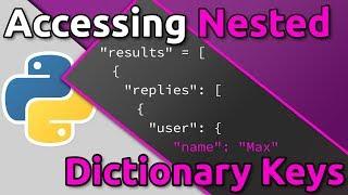 Python - Accessing Nested Dictionary Keys