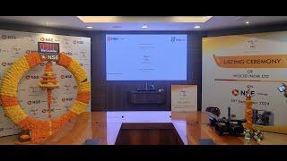 Listing ceremony of WOL3D India Limited