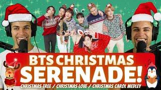 BTS CHRISTMAS SERENADE! (“Christmas Tree,” “Christmas Love,” + BTS Christmas Carol Medley Reaction!)