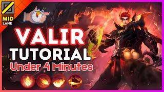 4-Minute Valir Tutorial in Mid Lane || (MLBB S35) 2024