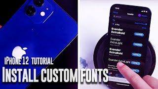 iPhone 12 | How to install custom fonts