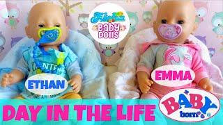  Wow! Baby Born Twins: Day In the Life - Super Compilation! Feeding + Changing + Outings + Bath!