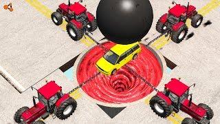 Beamng drive - Giant Chain vs. Giant Ball crashes #3