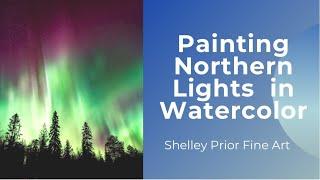 Northern Lights in Watercolor
