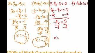 Absolute Value Equations #8