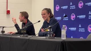 Caitlin Clark, Kelsey Mitchell press conference after Indiana Fever loss to Las Vegas Aces