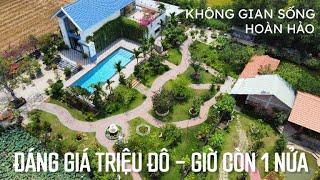 Ngỡ ngàng giá căn Biệt thự đẹp như resort vườn hồ bơi nhà sàn 3400m2 có 400 thổ cư ở Đức Hòa Long An