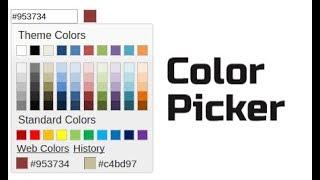 Simple jQuery UI enabled Color Picker