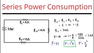 Determine the Power Consumed in a Series Circuit