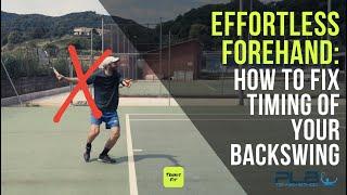 Effortless Tennis Forehand: How to Fix Timing of Your Backswing I JM Tennis - Tennis Programs