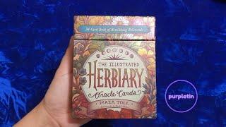 THE ILLUSTRATED HERBIARY Oracle Cards  Unboxing & Deck Flip Through + 1 Card Reading