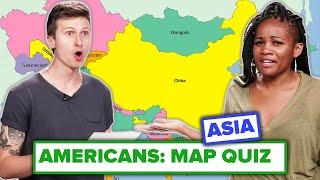 Americans Try To Label A Map of Asia