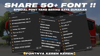 50+ FONTSHAREE 50+ FONT YANG SAYA GUNAKAN || DAN PASTINYA KEREN KEREN COYY || BY MYF OFFICIAL