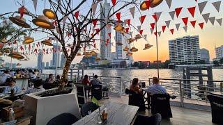 Bangkok Update - River City Sunset on the Chao Praya at Viva Aviv Restaurant