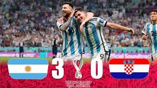 Argentina 3 x 0 Croatia (Messi x Modric) | WC 2022 | Extended Highlights | Argentine Comment