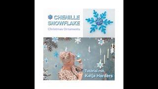 CHENILLE SNOWFLAKE Christmas Ornaments