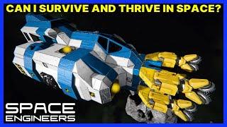 Can I SURVIVE and THRIVE in SPACE? - Vanilla SPACE ENGINEERS Survival - Ep 24