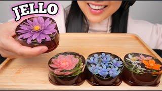 FLOWER JELLO (ASMR RELAXING EATING SOUNDS) LIGHT WHISPERS | SAS-ASMR