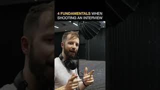 4 Fundamentals when shooting an interview #shorts