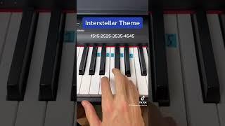 Interstellar Main Theme easy piano tutorial!