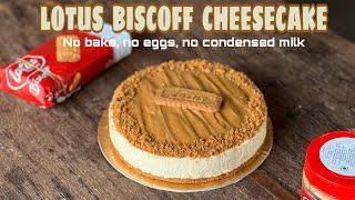 World’s Best Lotus Biscoff Cheesecake Recipe (No egg, No bake, No Condensed Milk)