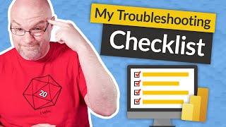 My CHECKLIST for troubleshooting Power BI Performance