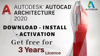 Autodesk AutoCAD Architecture 2020: Download Install & Activation - 3 Years free Licence