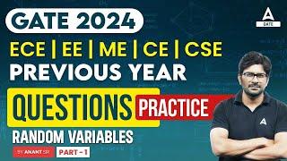 GATE 2024 | ECE | EE | ME | CE | CSE | PYQs | Random Variables | Part 1