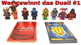 Wer gewinnt das Duell zwischen Ninjago und Nexo Kights ? LEGO Karten Duell