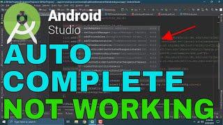 Auto complete code not working in Android Studio | code completion in android studio is not working
