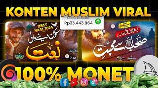 Konten Muslim Paling Rame! Cuan 33JT/Bln Dari YOUTUBE! Cara Dapat Uang dari Youtube 2024 Terbaru