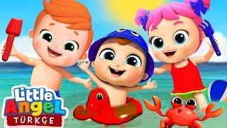 Deniz Kum Güneş Bebek Plaja Gidiyor | Eğlenceli Ve Öğretici Çocuk Şarkıları | Little Angel Türkçe