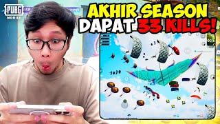 GA NYANGKA! AKHIR SEASON PARASUT NYA SEBANYAK INI?! TEMBUS 33 KILLS! - PUBG MOBILE