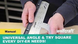 Universal Angle & Try Square Every DIY-er Needs! Measure, Mark, Draw