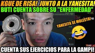 BUTI CUENTA SUS EJERCICIOS PARA LA GAMPI! SE OLVIDO QUE ESTABA YANESITA!KGUE DE RISA!|BUTI- DOTA2