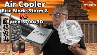 Air Cooler Rise Mode Storm 8 deu conta do Ryzen 7 5700x3D ???