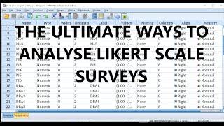 The BEST way to analyse Likert scale surveys
