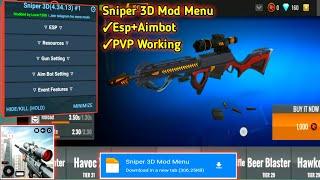 Sniper 3D Mod Menu v4.69.0 Esp, Aimbot, Max zoom Free Download